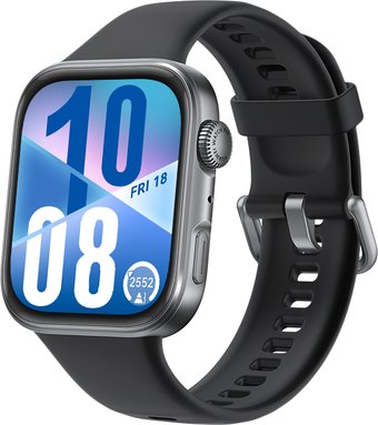 Huawei Watch FIT 4 (черный, с черным силиконовым ремешком, международная версия)